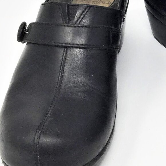 Dankso Clog Slip On Black Leather 38 - Picture 12 of 13